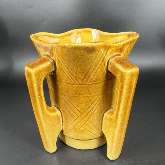 Ireland Pottery Vase Grafton Street Dublin Vase With Four Handles Flower Pot VTG - Picture 10 of 12